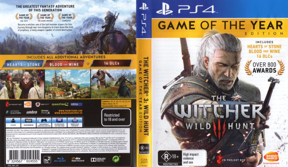 THE WITCHER 3 WILD HUNT GOTY